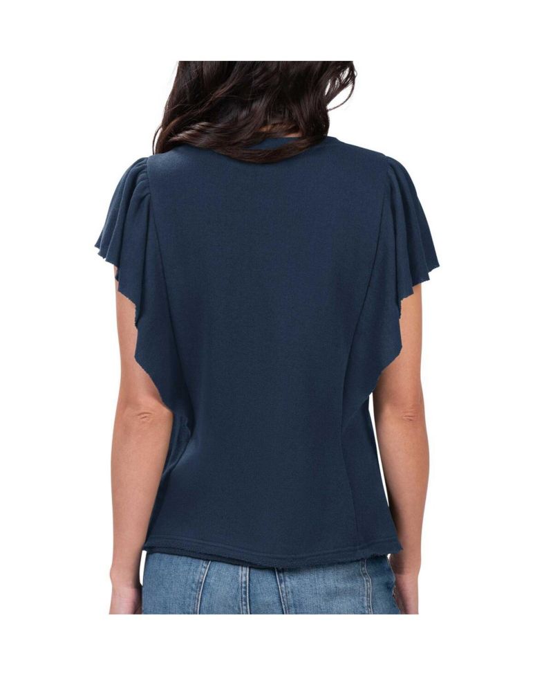 Women's Navy Houston Astros Crowd Wave T-shirt
