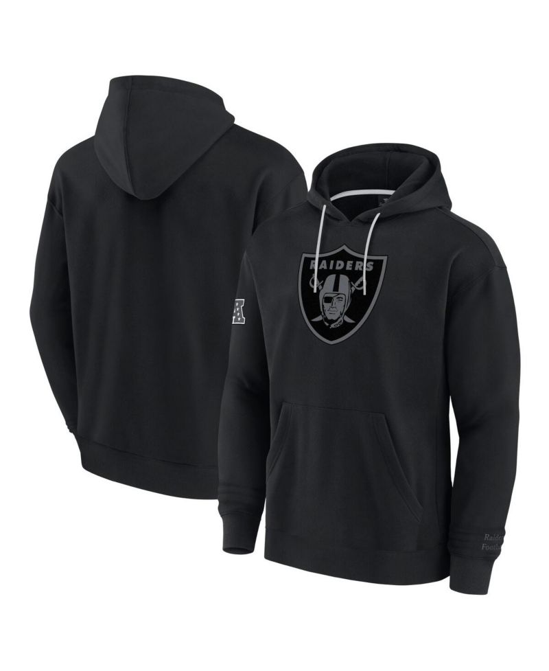 Men's Black Las Vegas Raiders Elements Pace Fleece Pullover Hoodie
