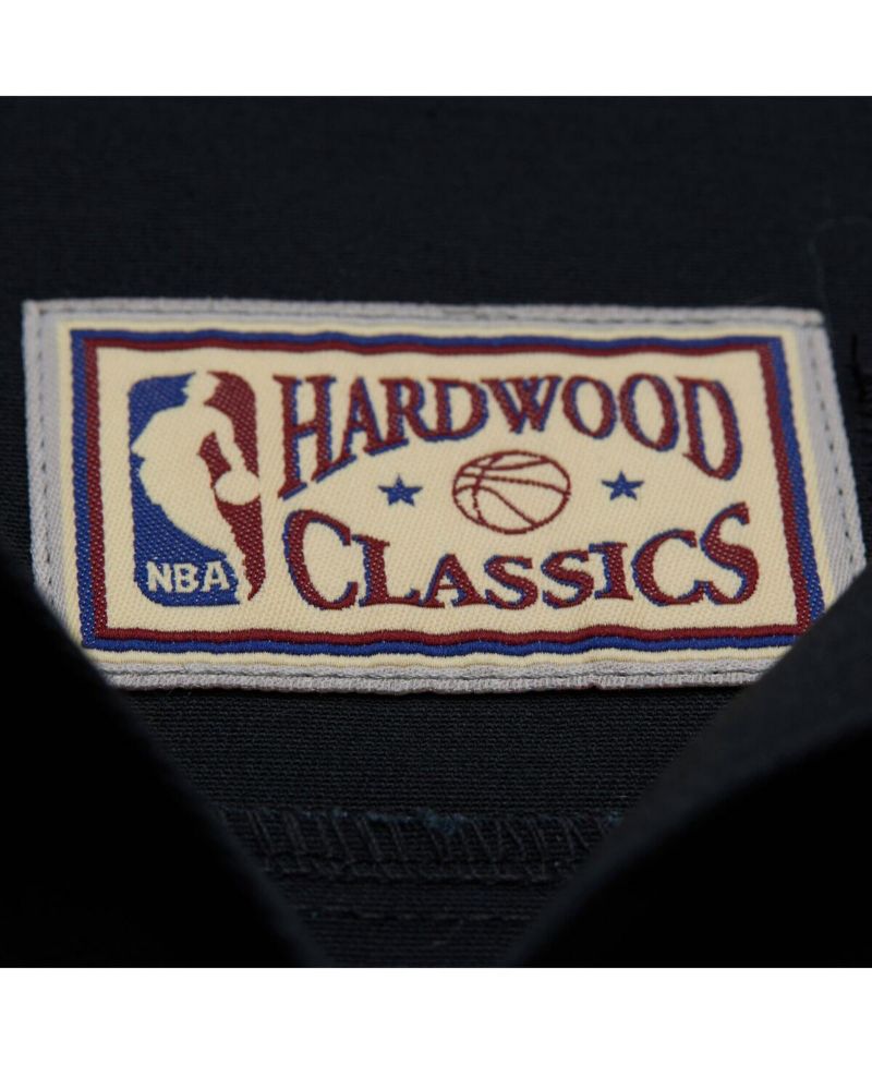 Men's Black Los Angeles Lakers Hardwood Classics Camp Shirt