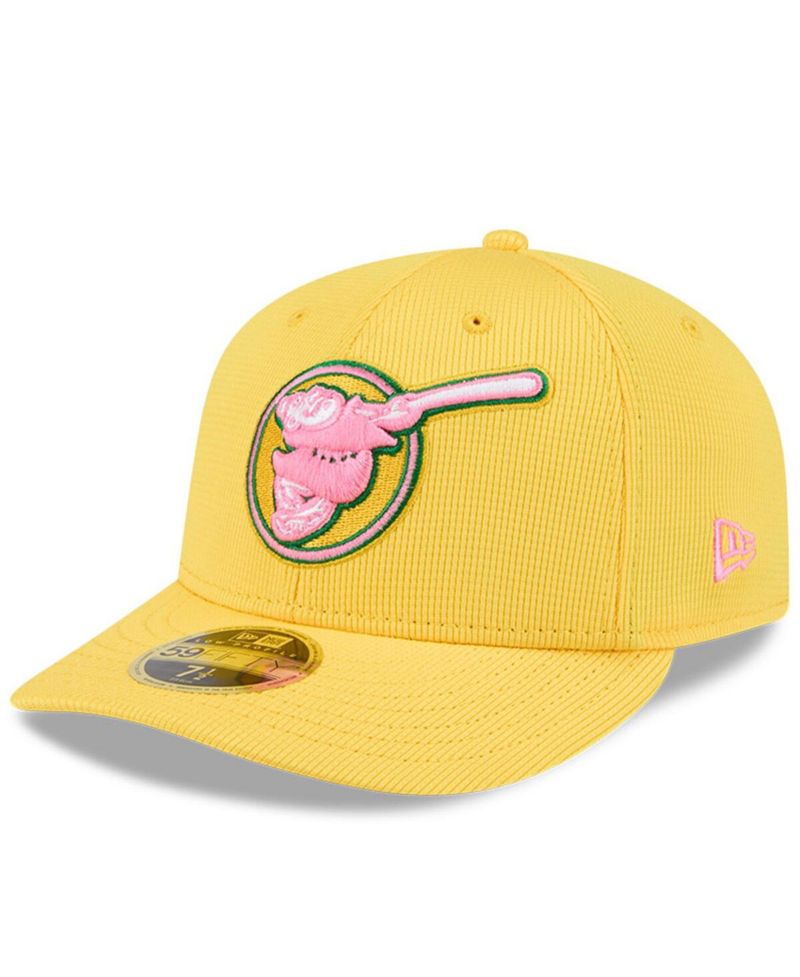 Men's Yellow San Diego Padres City Connect Batting Practice Low Profile 59FIFTY Fitted Hat
