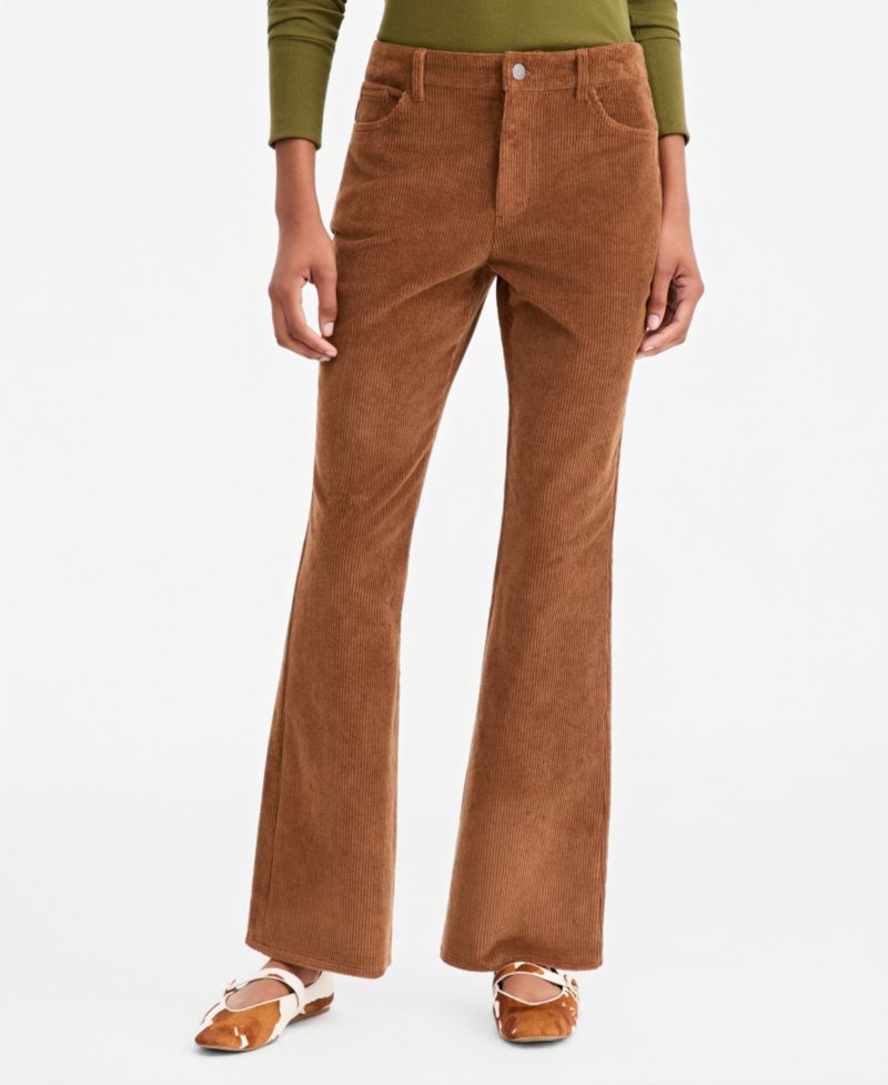 Petite Corduroy Flare Pants
