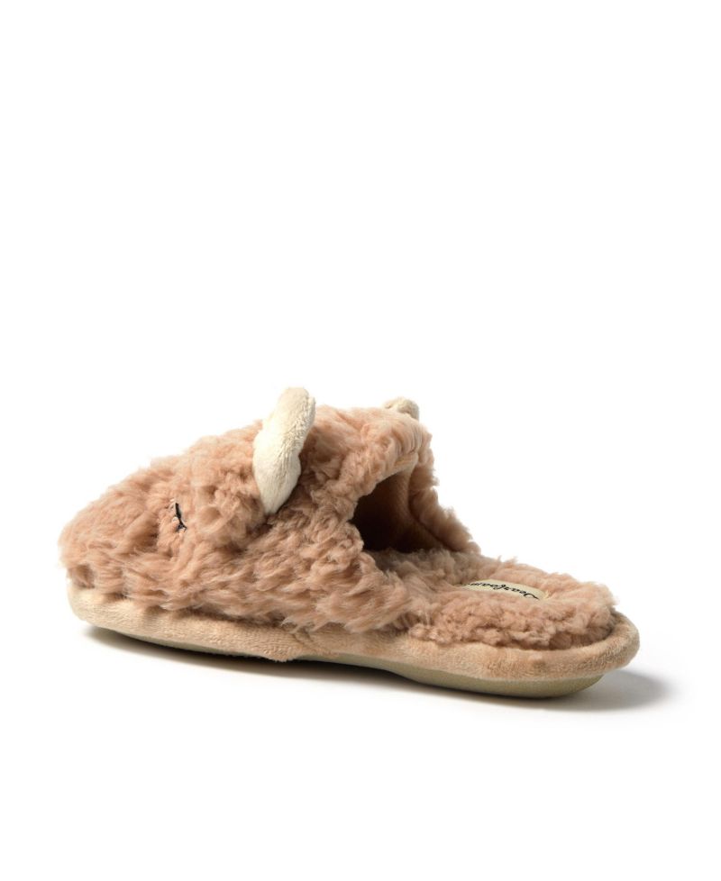 Kid's Holiday Christmas Reindeer Scuff Slipper