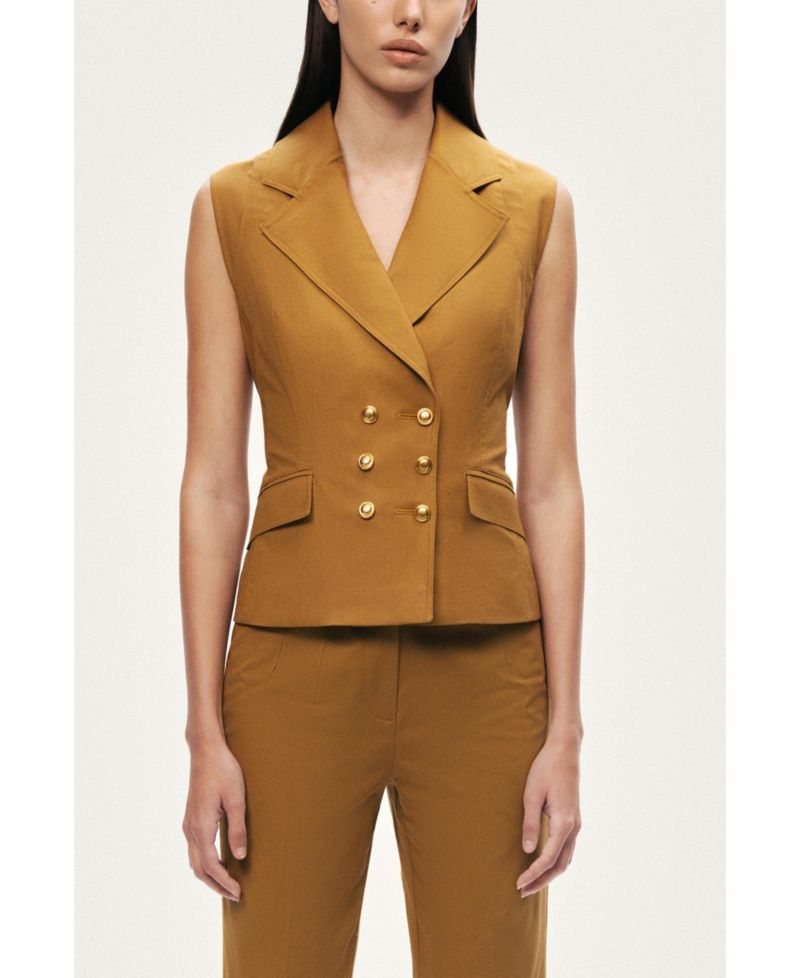 Women's Tailored Double-Breasted Vest