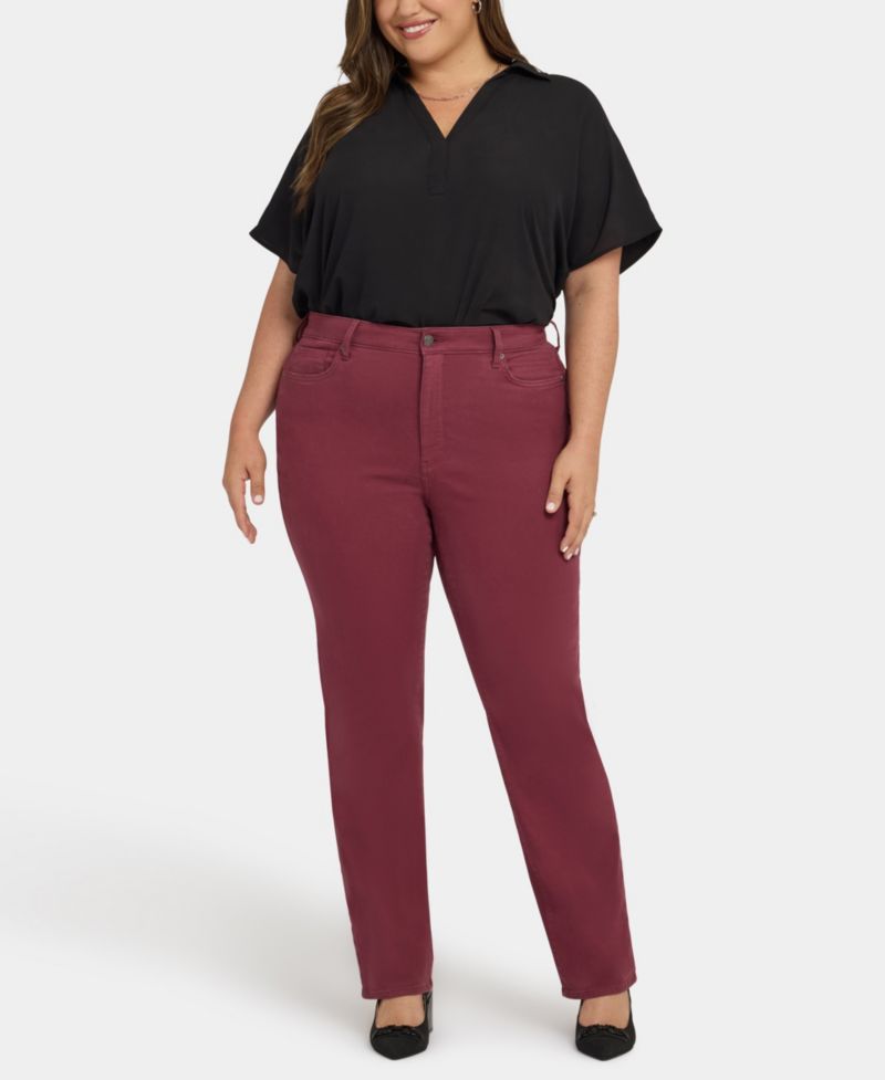 Plus Size High Rise Marilyn Straight Jeans