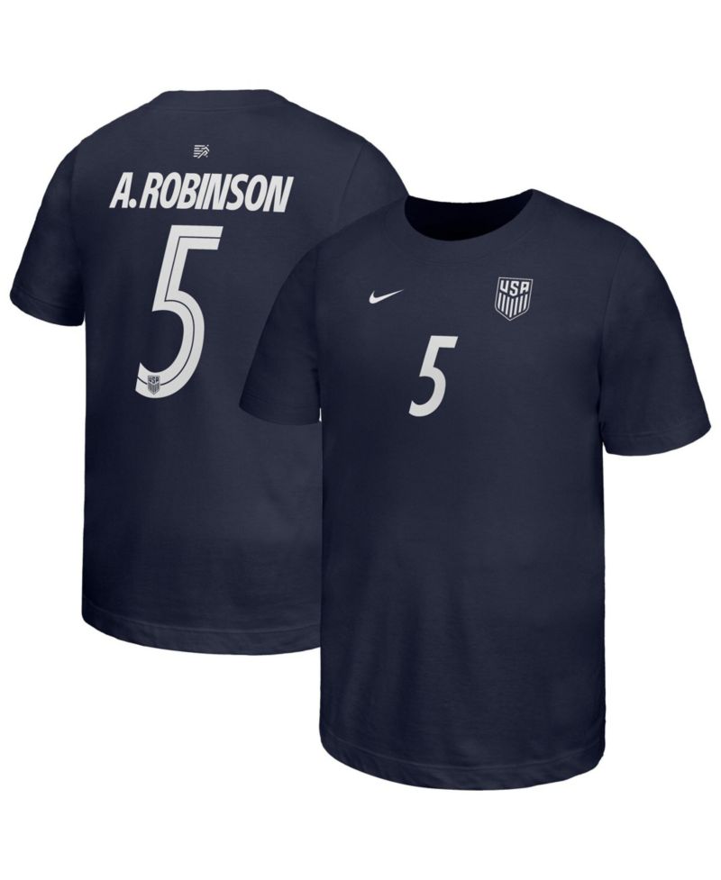 Big Boys and Girls Antonee Robinson Navy USMNT Away Player Name & Number T-Shirt