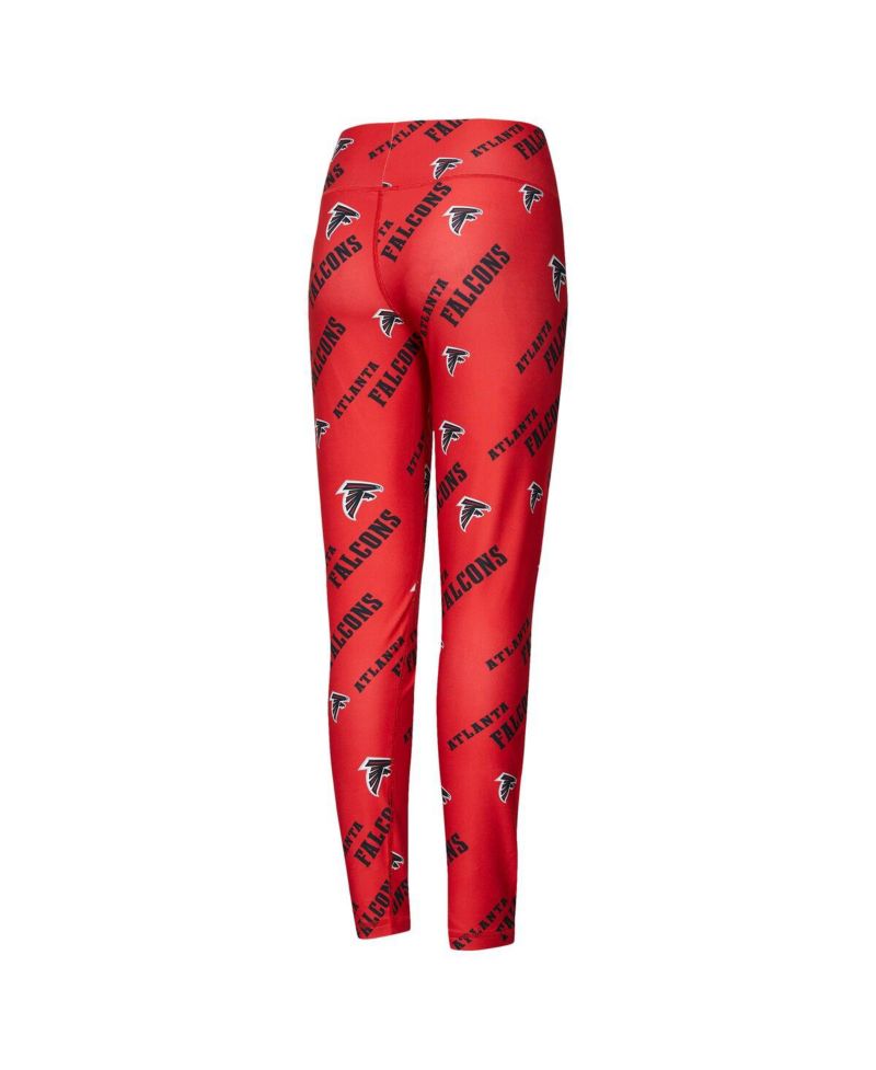 Women's Red Atlanta Falcons Breakthrough Allover Print Knit Sleep Leggings