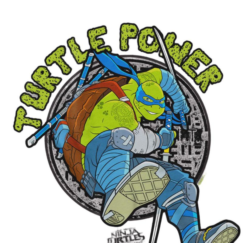 Men's Out Of The Shadows Leonardo Turtle Power T Shirt