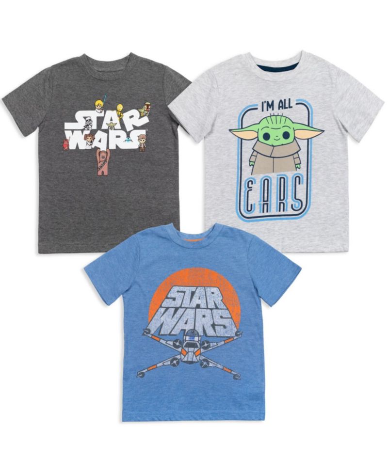 Boys The Mandalorian 3 Pack T-Shirts