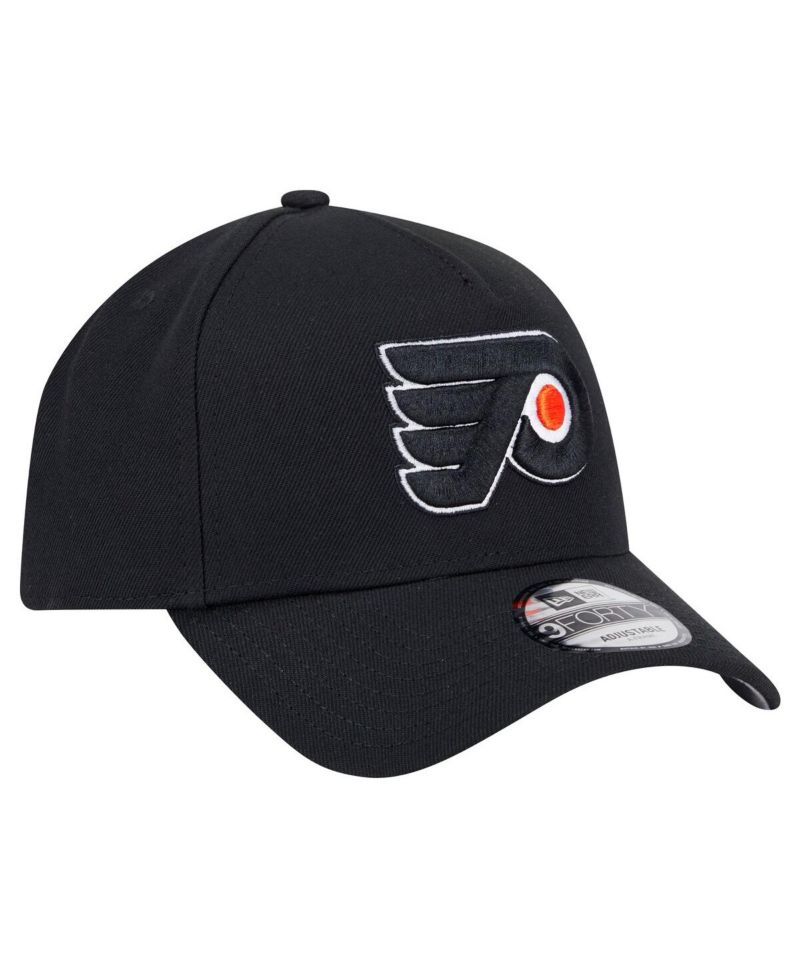 Men's Black Philadelphia Flyers Core A-Frame 9FORTY Adjustable Hat