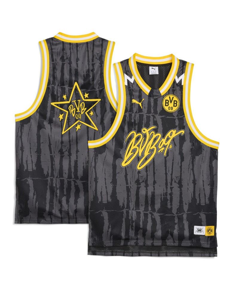 Men's Black Borussia Dortmund 2025 FIFA Club World Cup DryCELL Basketball Jersey