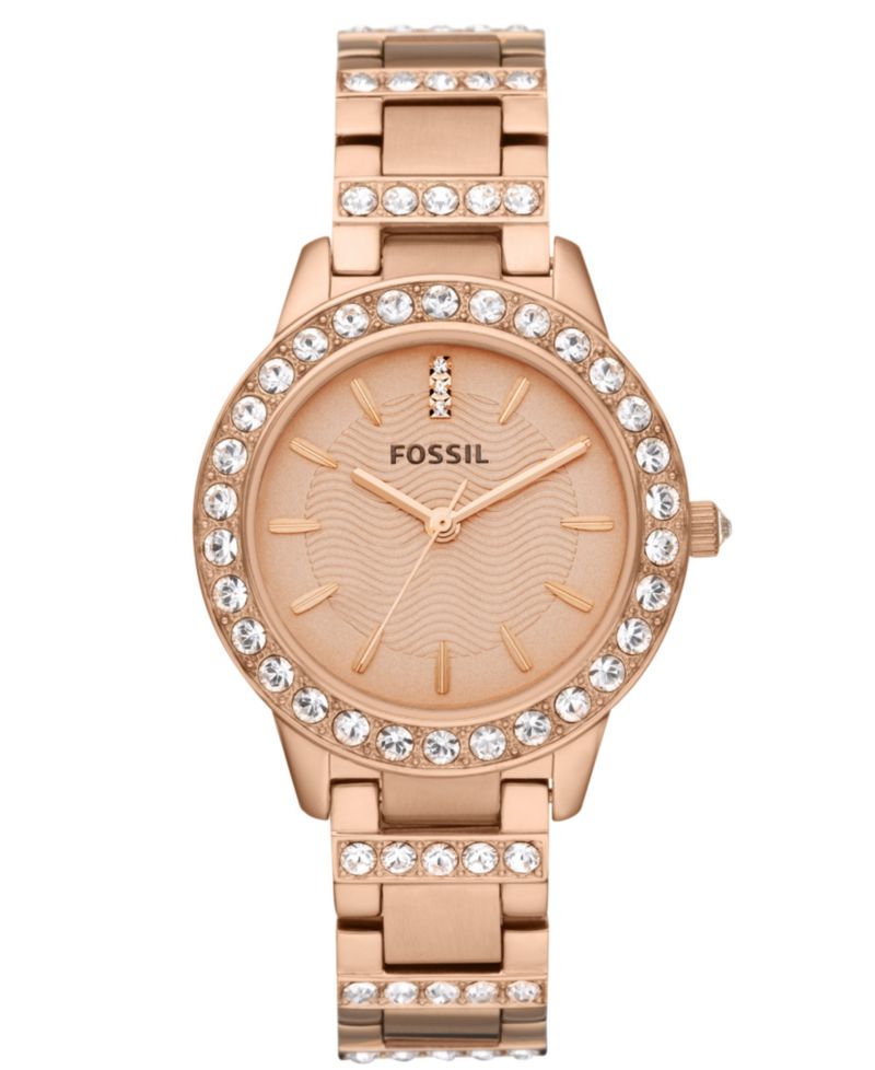 Women's Jesse Rose Gold-Tone Stainless Steel Bracelet Watch 34mm ES3020