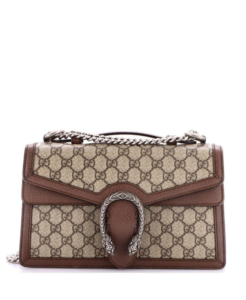 Small Dionysus Top Handle Chain Bag GG Coated Canvas