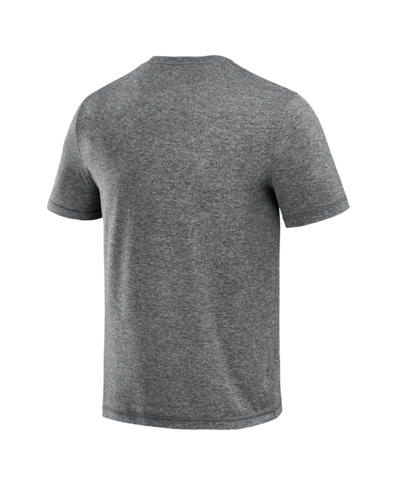 Men's Heather Black Georgia Bulldogs Four Down T-Shirt