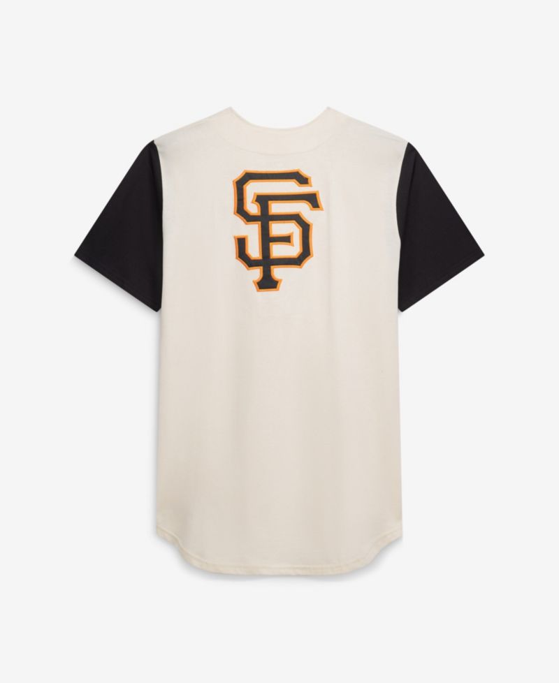 Men's Cream San Francisco Giants Big & Tall Full-Button Jersey