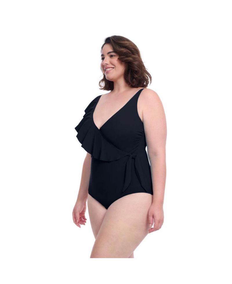 Women's Tutti Frutti Ruffle Surplice One Piece Swimsuit