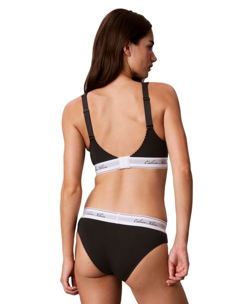 Icon Cotton-Modal Blend Script Bikini, QF9073