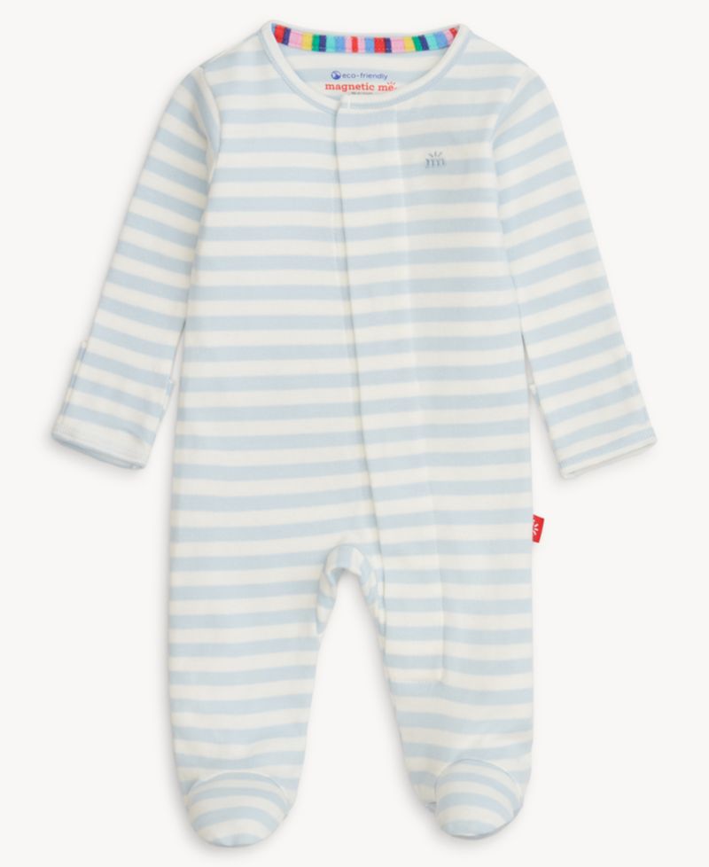 Baby Boys' and Girls' Long-Sleeve Striped Coverall