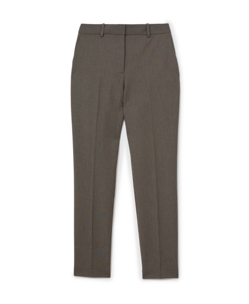 Petite Gabi Puppytooth Slim-Fit Trousers
