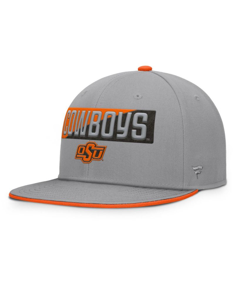Men's Gray Oklahoma State Cowboys Duo Snapback Hat