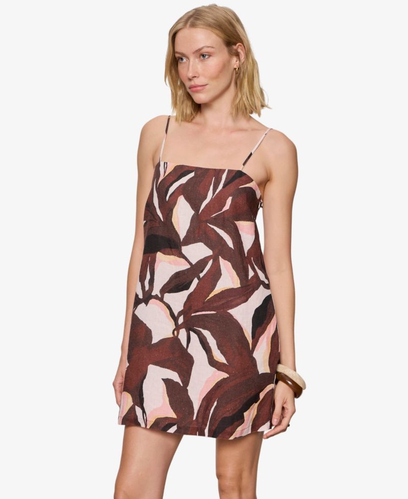 Women's Hideaway Printed Square Neck Mini Dress