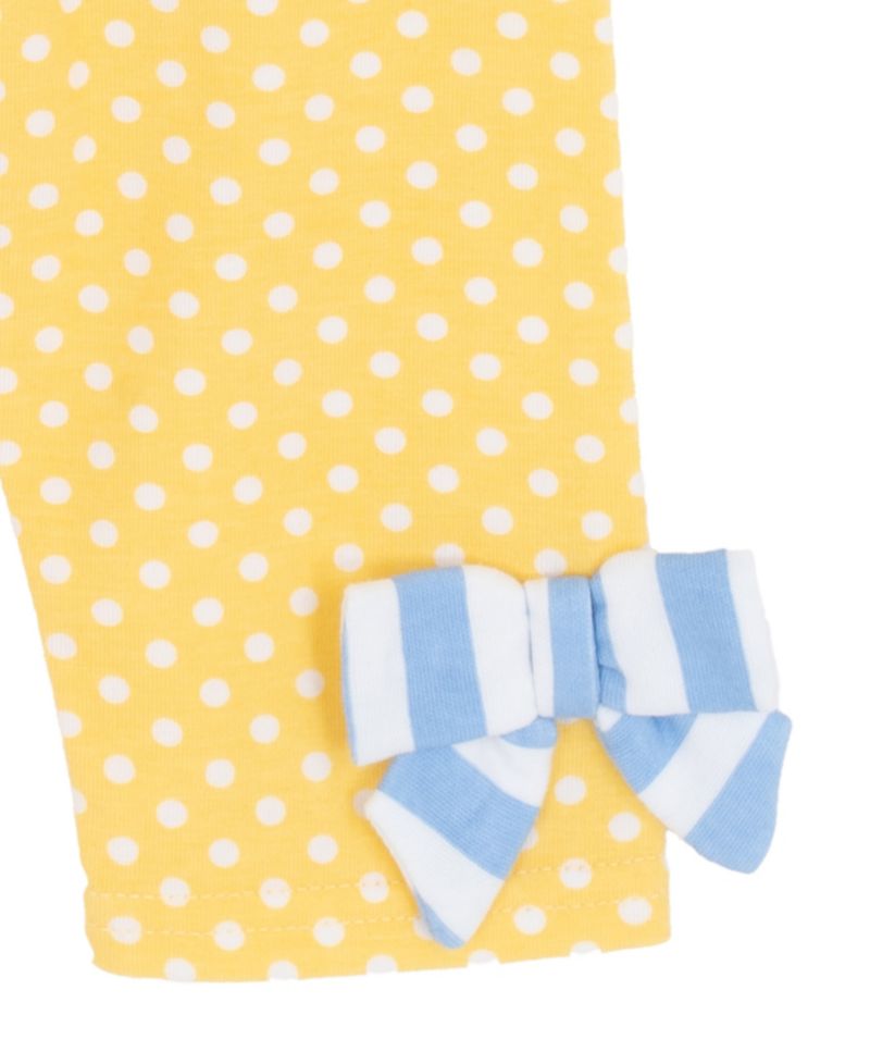 Baby Girls' Striped Ruffle Top and Leggings, 2-Piece Set