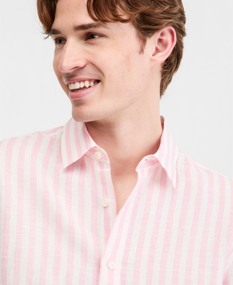 Men's Long-Sleeve Resort Linen Shirt