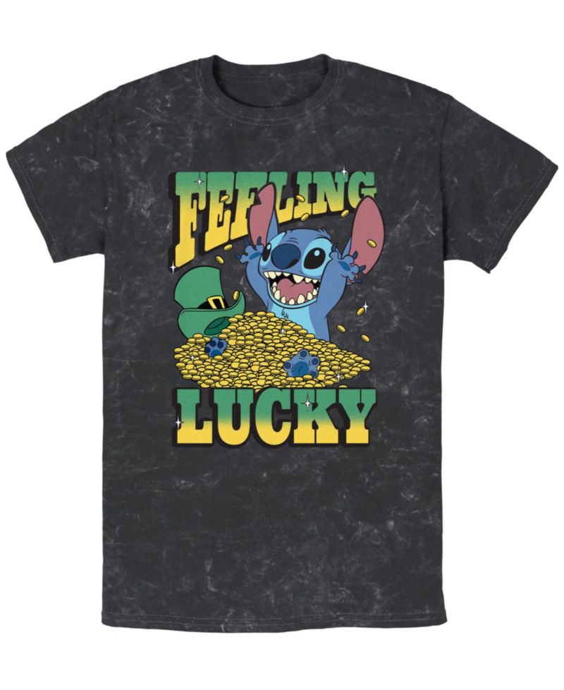 Men's Luck Short Sleeve Mineral Wash T-Shirt