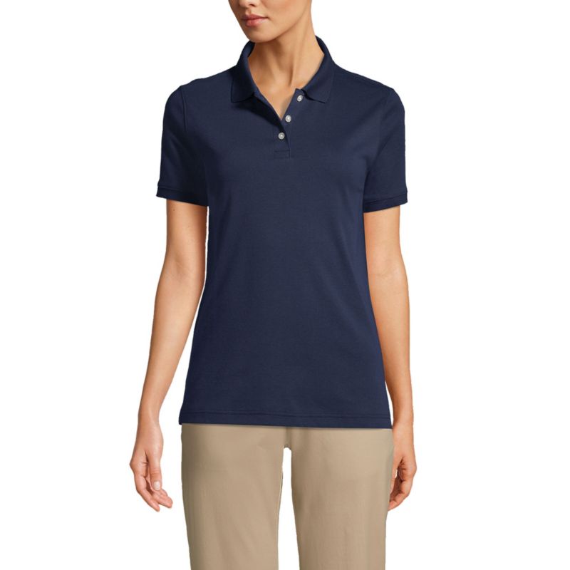 Women's Tall Short Sleeve Interlock Polo Shirt
