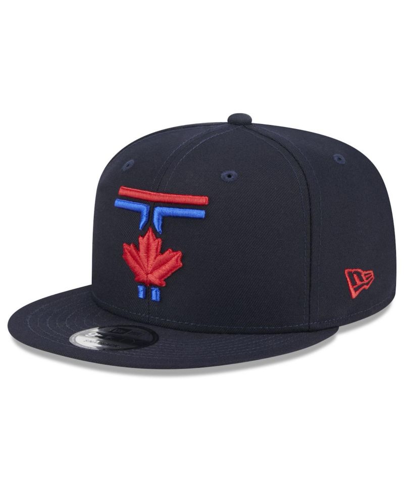 Men's Navy Toronto Blue Jays 2024 City Connect 9FIFTY Snapback Hat