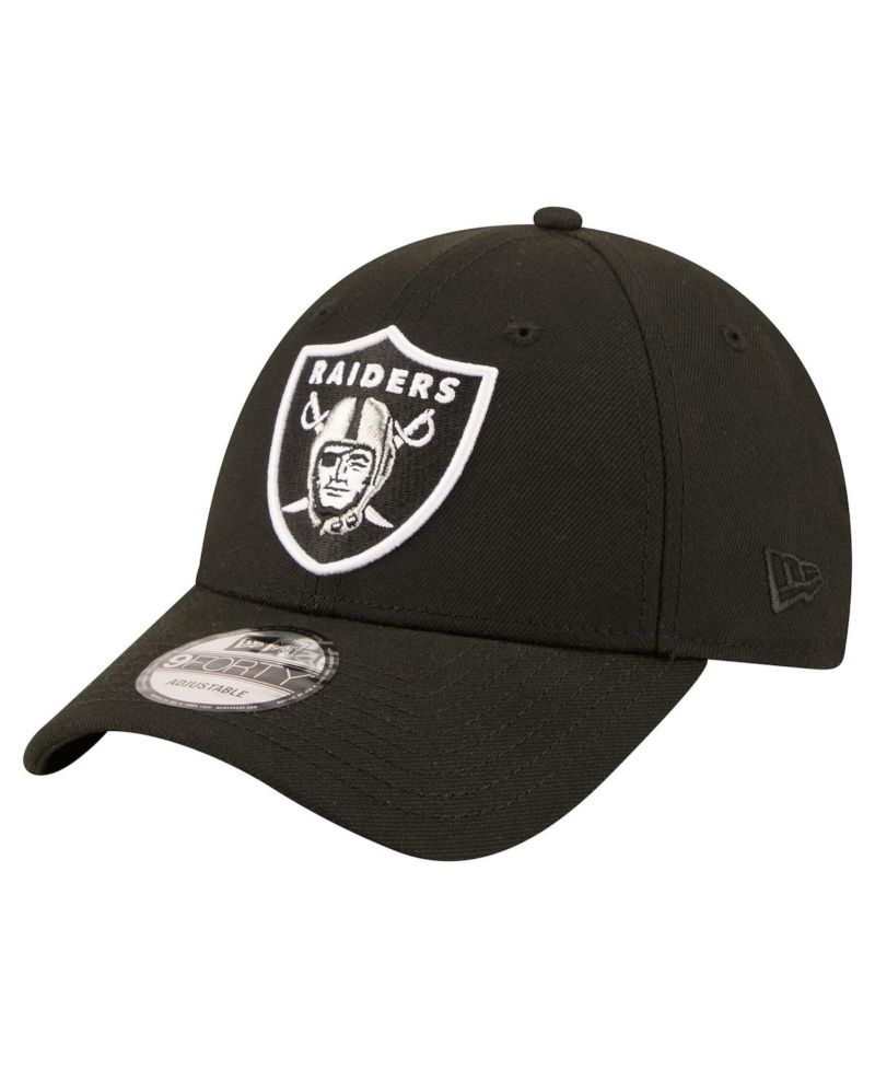 Men's Black Las Vegas Raiders Core Team 9FORTY Adjustable Hat