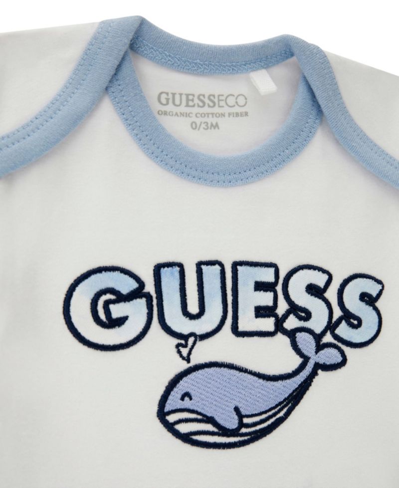 Baby Boys' Long-Sleeve Bodysuit, Short-Sleeve Bodysuit and Pants, 3-Piece Set