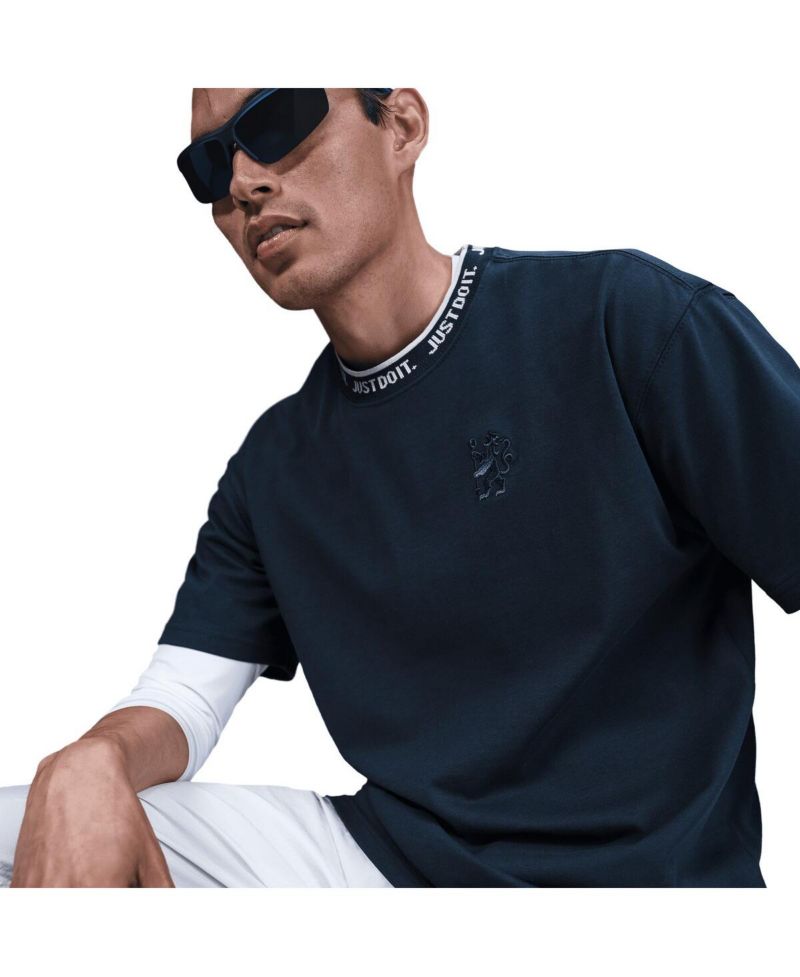 Men's Navy Chelsea Premium Just Do It Relaxed Fit T-Shirt