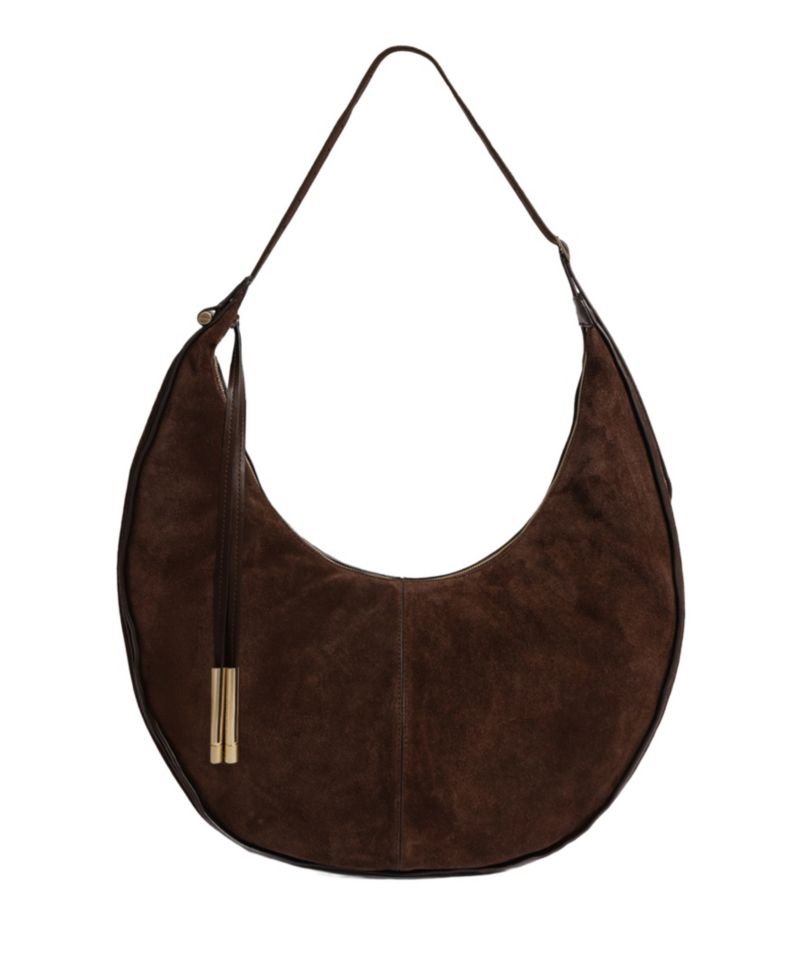 Highline Leather Banana Hobo Handbag
