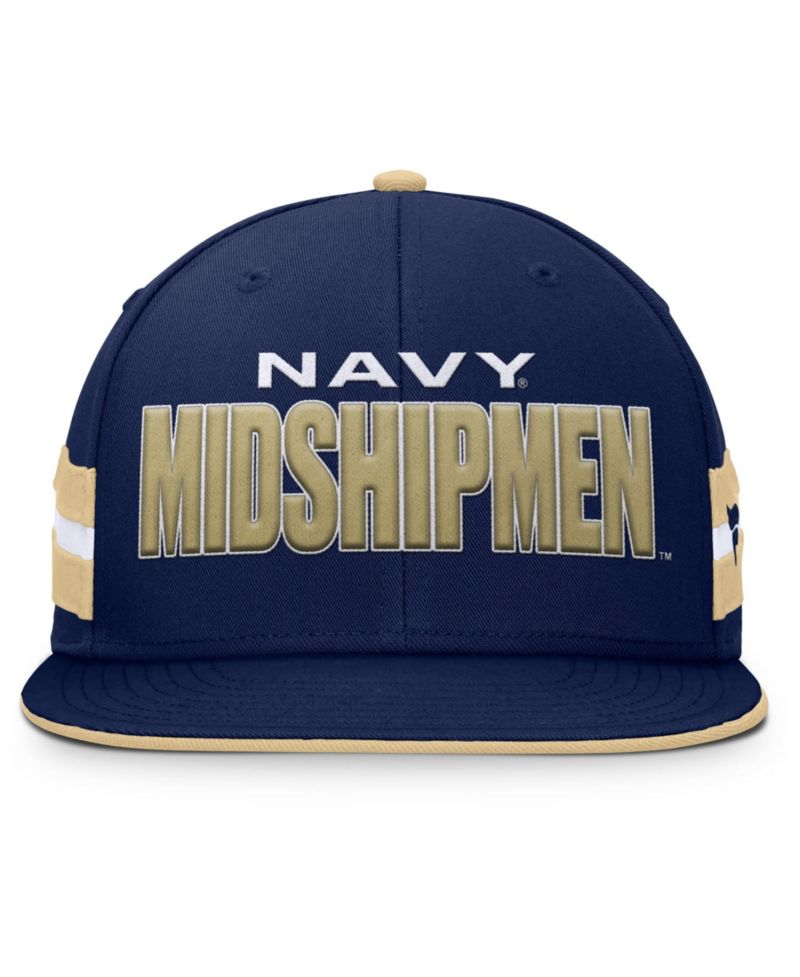 Men's Navy Navy Midshipmen Pick Off Fitted Hat