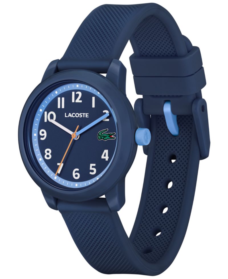 Kids L.12.12 Light Navy Silicone Strap Watch 32mm