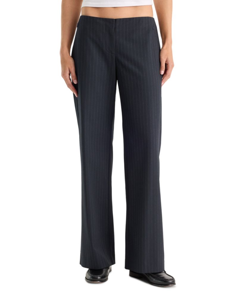 Women's Low-Rise Wide-Leg Trousers