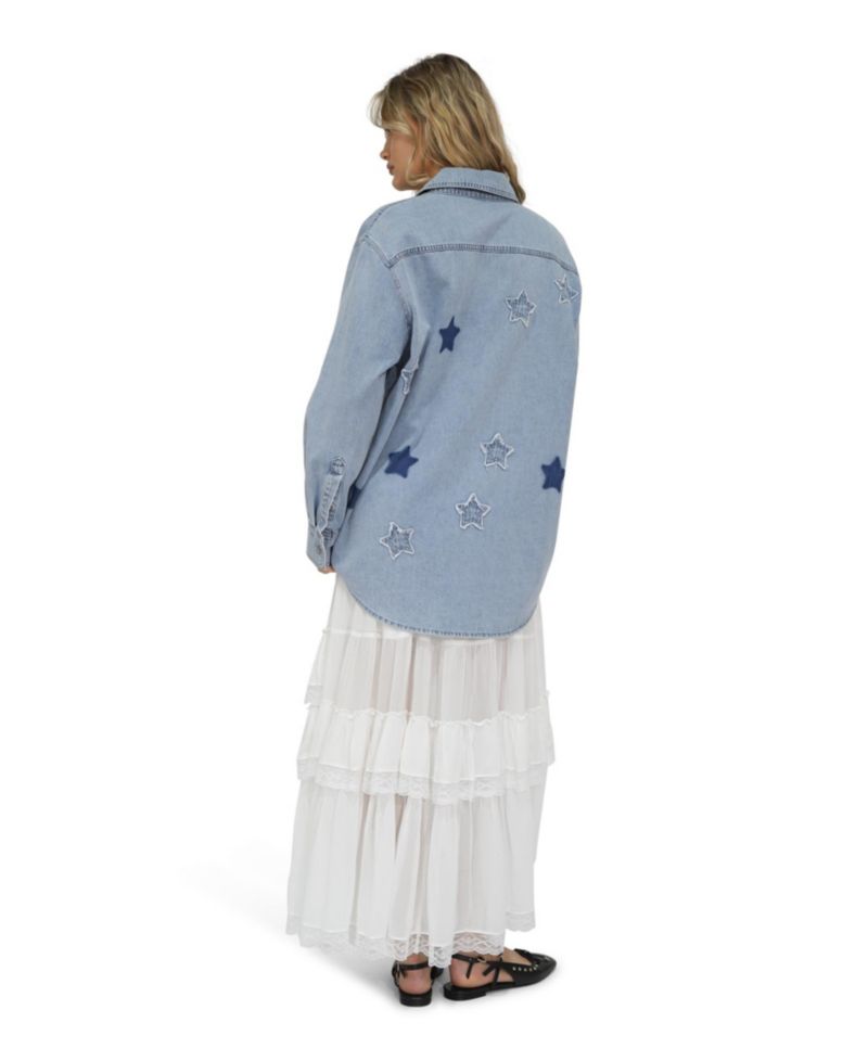 Stargazer Patch Detail Denim Shirt