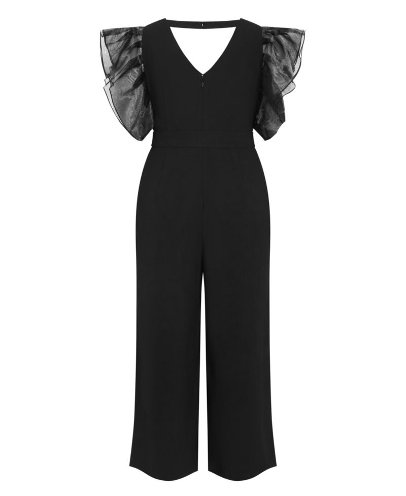Women's Tiana Organza Sleeve Wide Leg Jumpsuit