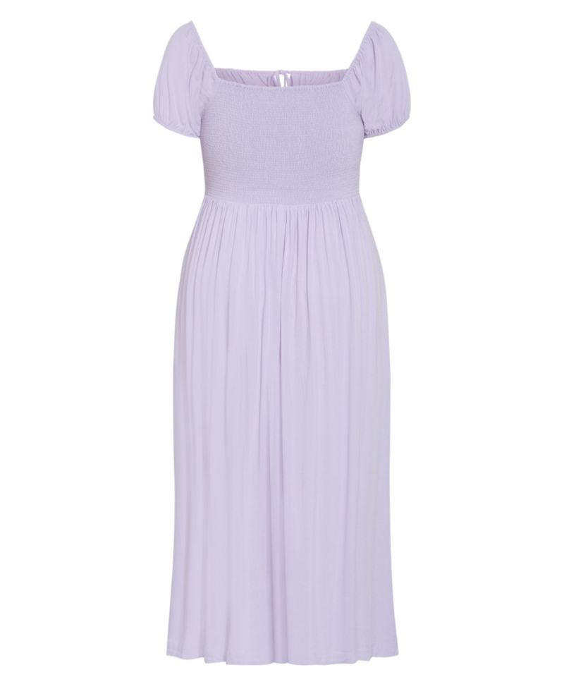 Plus Size Abbie Floral-Print Maxi Short-Sleeve Dress