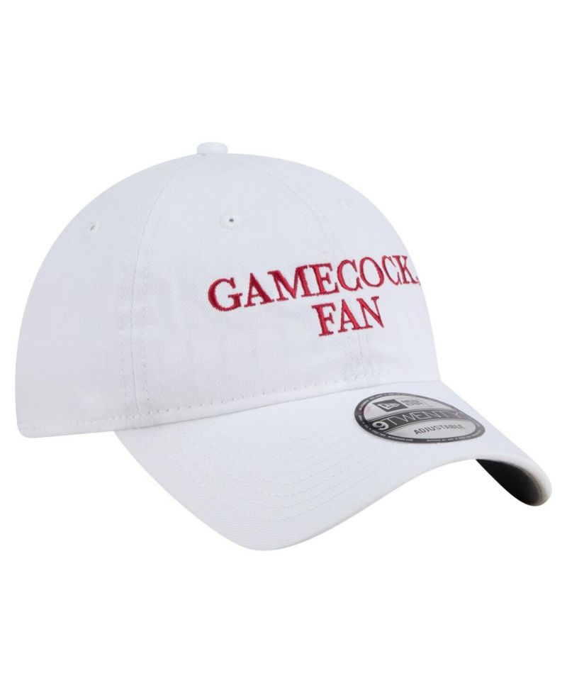 Men's White South Carolina Gamecocks Fan 9TWENTY Adjustable Hat