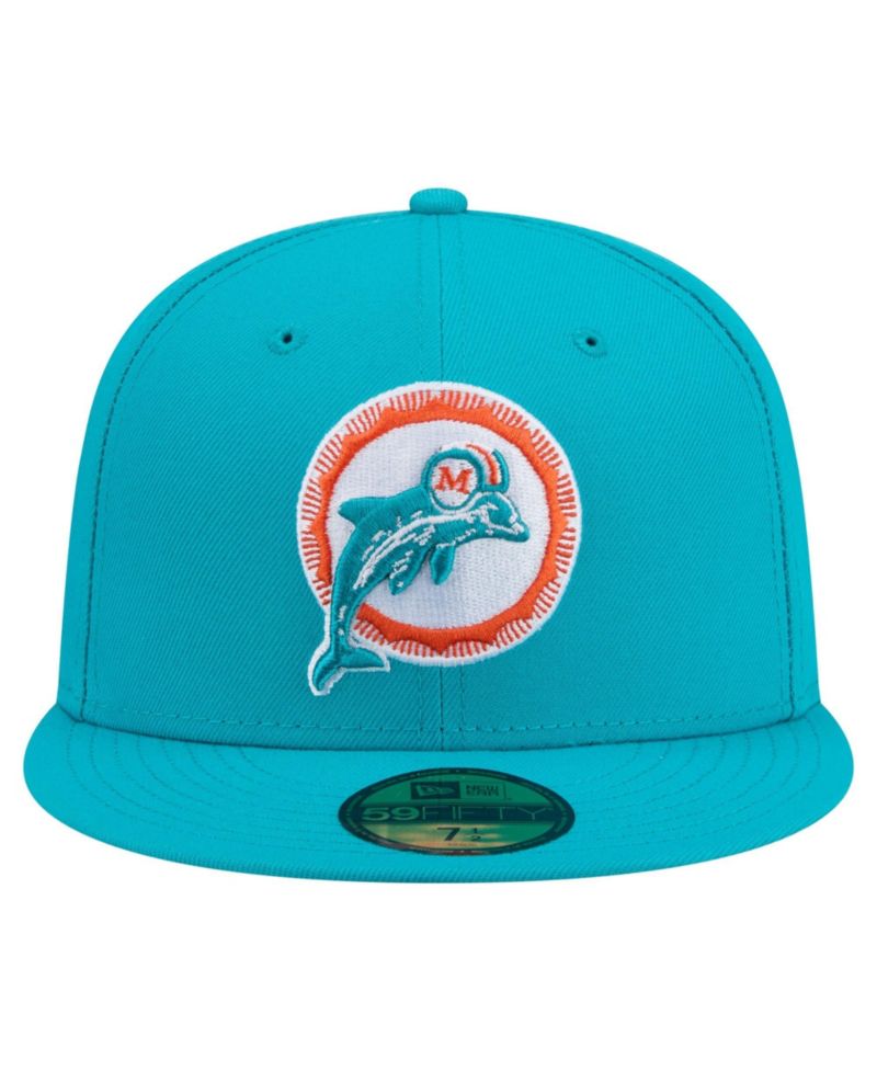 Men's Aqua Miami Dolphins 59FIFTY Fitted Hat