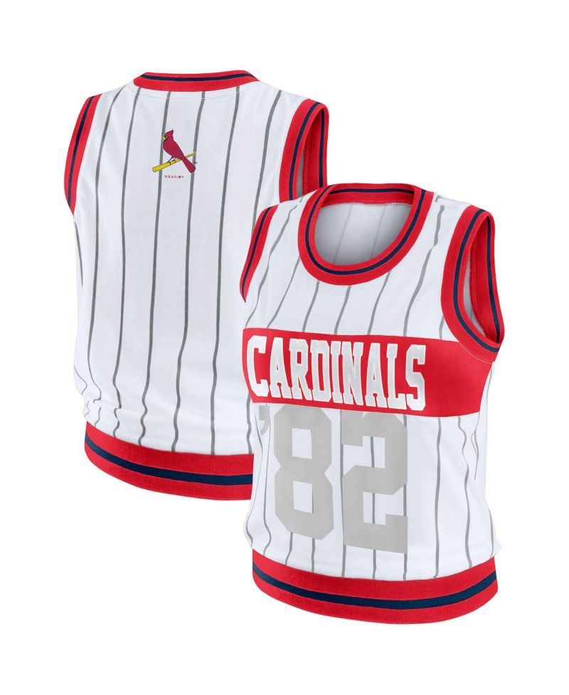 Women's White St. Louis Cardinals Sporty Tank Top