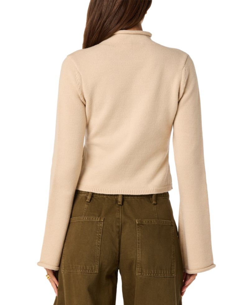 Women's May Mock-Neck Cropped Pullover Sweater