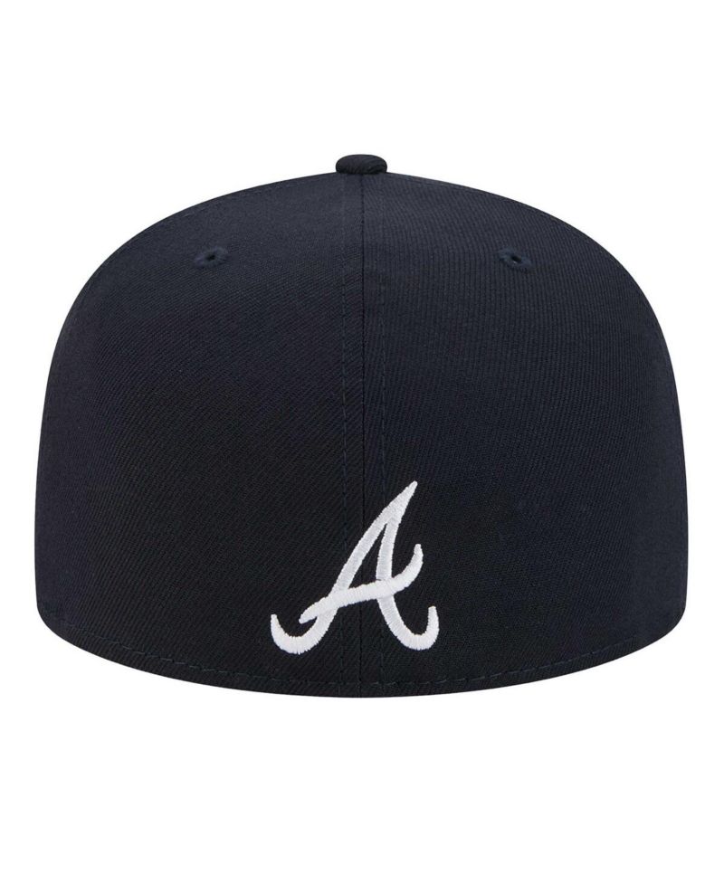 Men's Navy Atlanta Braves Ransom 59FIFTY Fitted Hat
