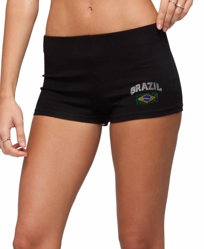 Women's Brazil Rhinestone Low Rise Shorts