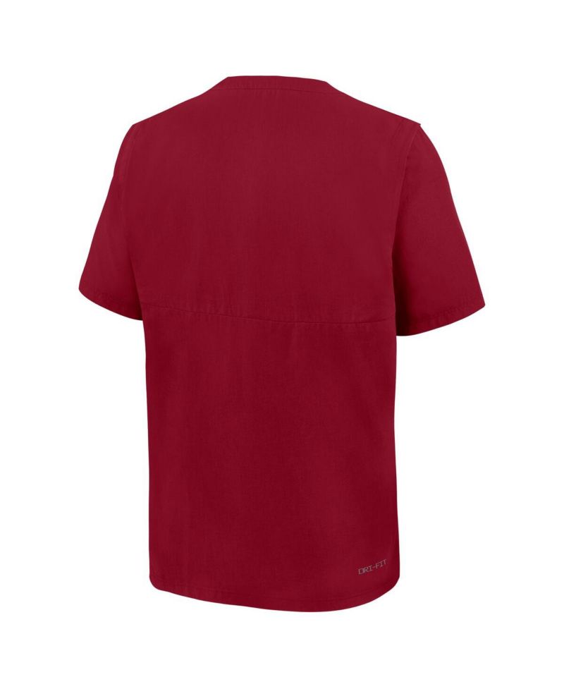 Men's Cardinal Arkansas Razorbacks Dri-FIT Quarter-Zip Windshirt