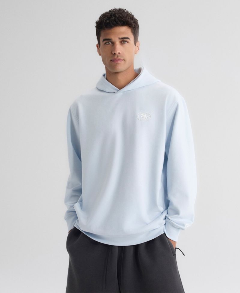 Men's Light Blue San Francisco 49ers Clutch Tri-Blend Hoodie