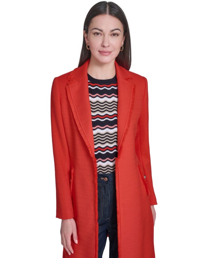 Women's Open-Front Fringe Topper Jacket