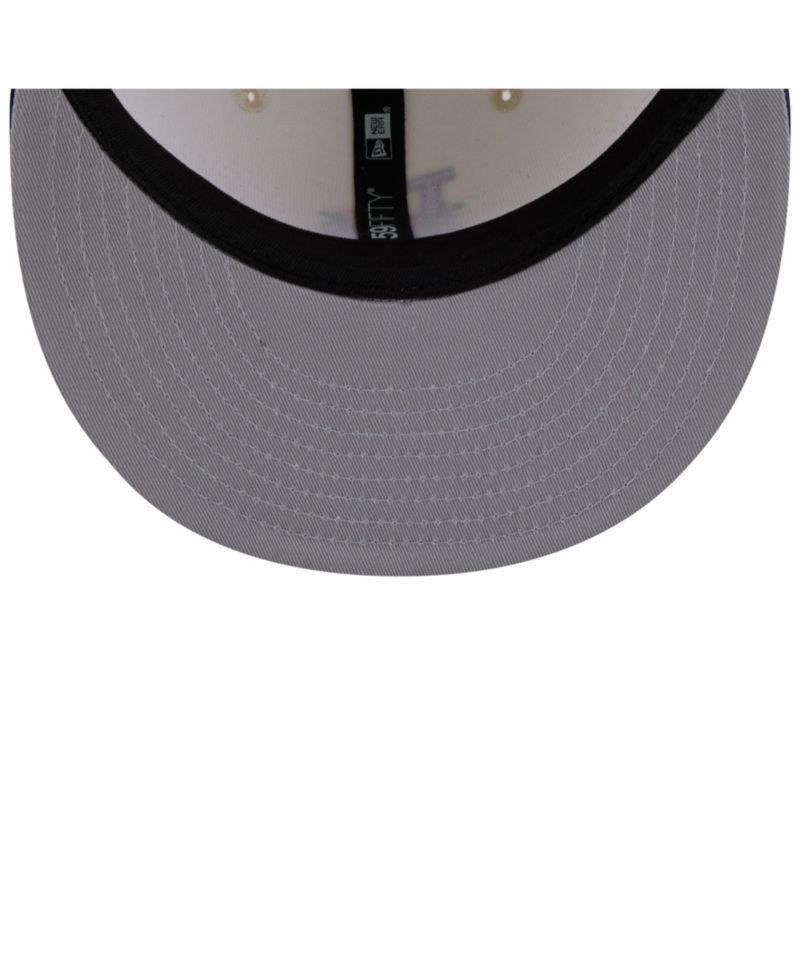 Men's White/Royal Los Angeles Dodgers Blossom 59FIFTY Fitted Hat