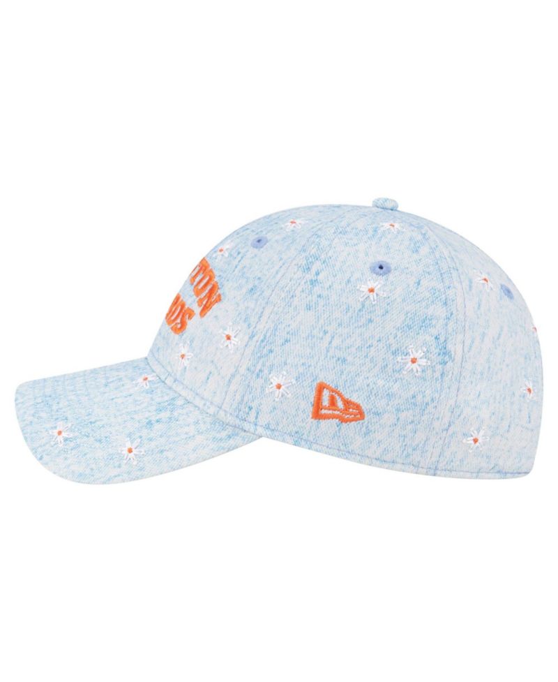 Women's Light Blue Houston Astros Daisy All Over 9TWENTY Adjustable Hat
